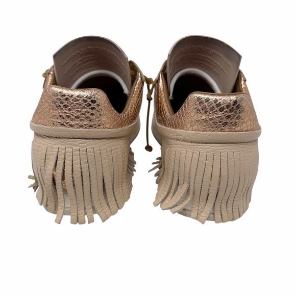 Esseutesse Leather Fringe Sneaker - Sand - Size 7.5 / 38 - Picture 5 of 12